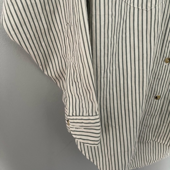 Esprit vintage oversized seersucker button down collared shirt S - Picture 6 of 10